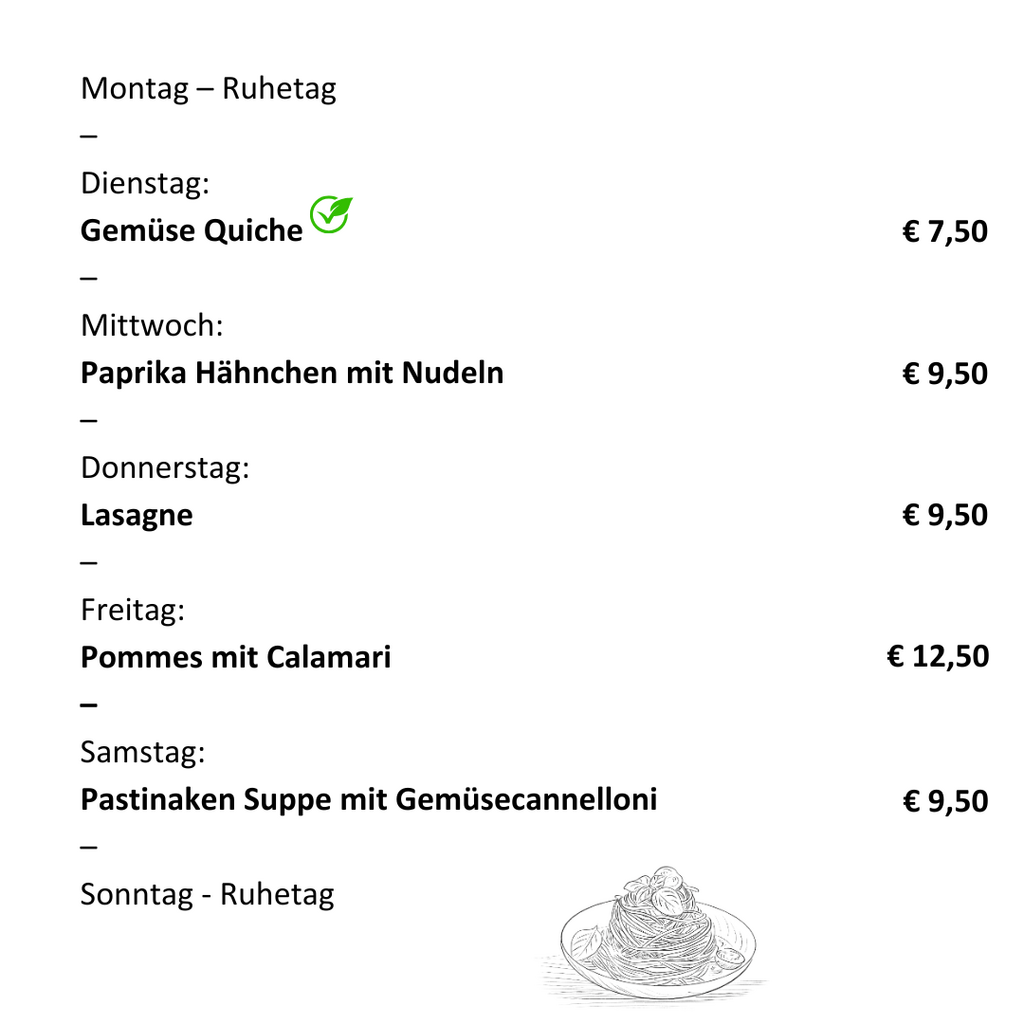 Mittagstisch vom 13.01 - 17.01.26